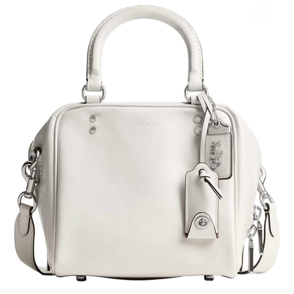 New With Tags- Coach Cube Rogue in White Patent Leather